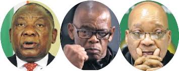 Ace Magashule Zuma en Cyril