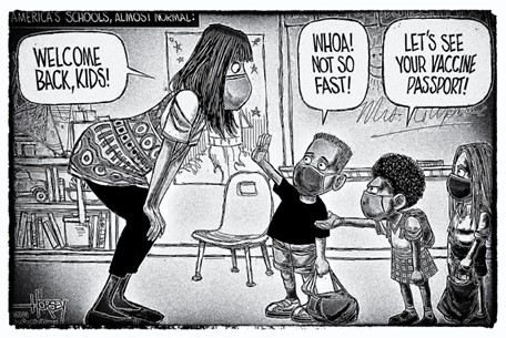 Covidsertifikaat in Amerikaanse skole