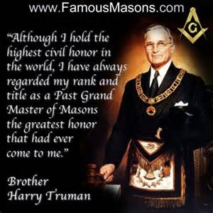 Harry Truman Free Mason