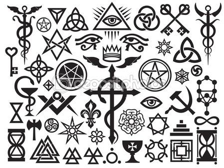 Medieval Occult Signs And Magic Stamps