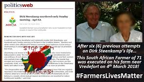 Na ses mislukte pogings uiteindelik vermoor