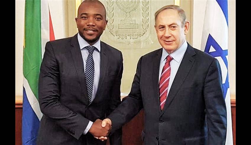 Netanjahu en Mumusi Maimane