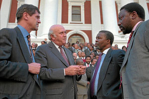 Roelf de Klerk en Ramaphosa