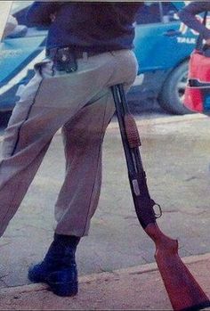 police officer gun handling