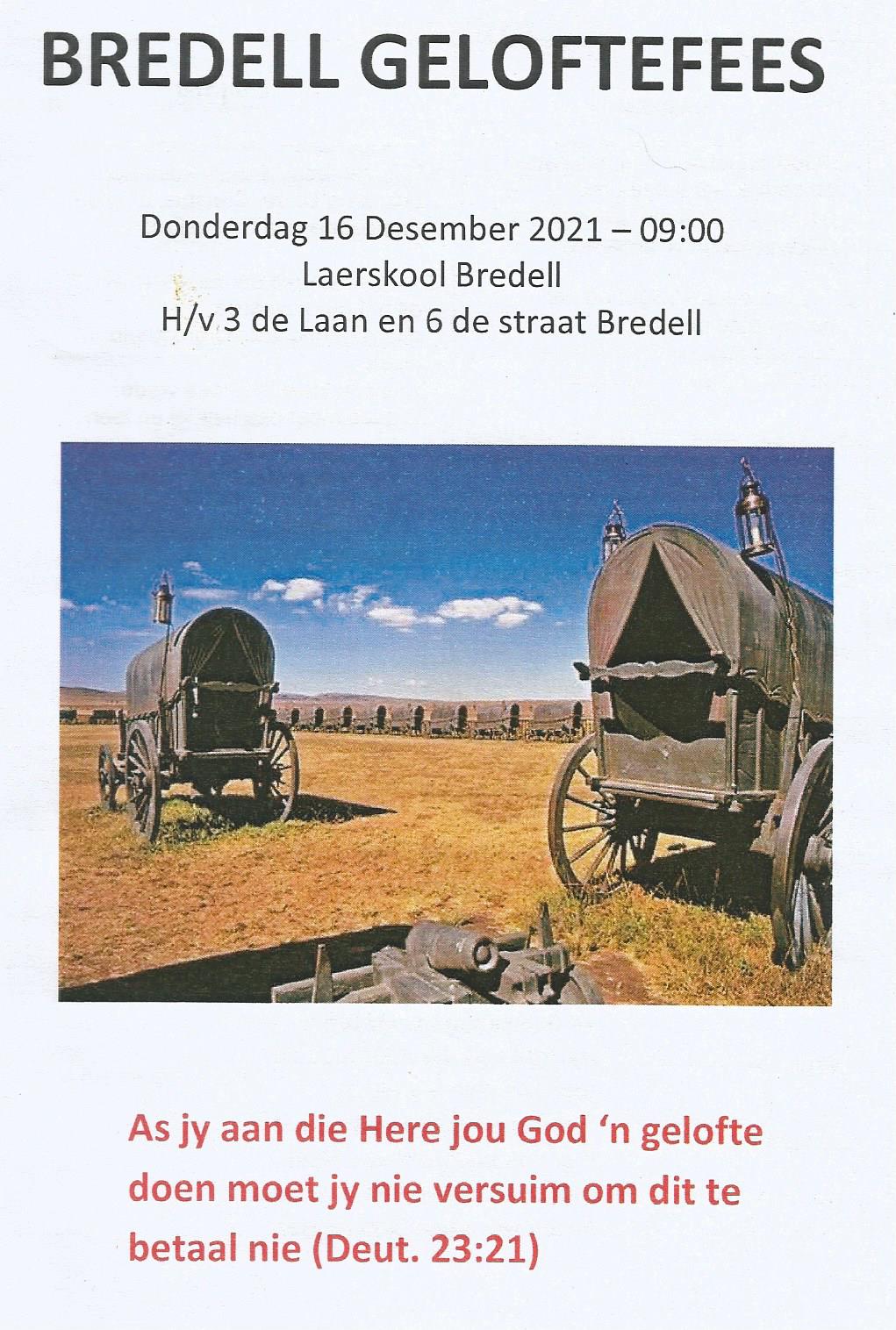 Geloftefees programbladjie 2021