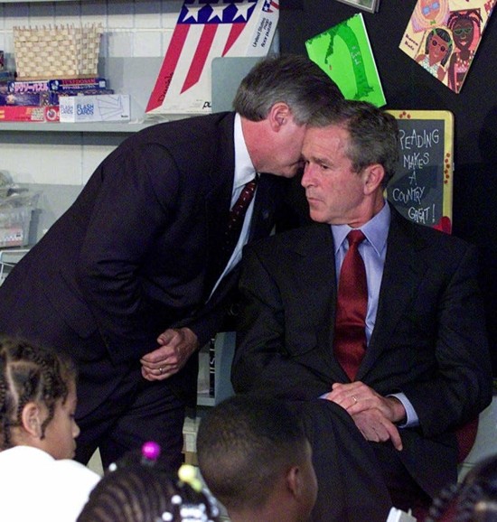 George Bush reaksie op handelsentrumontploffing Picture4