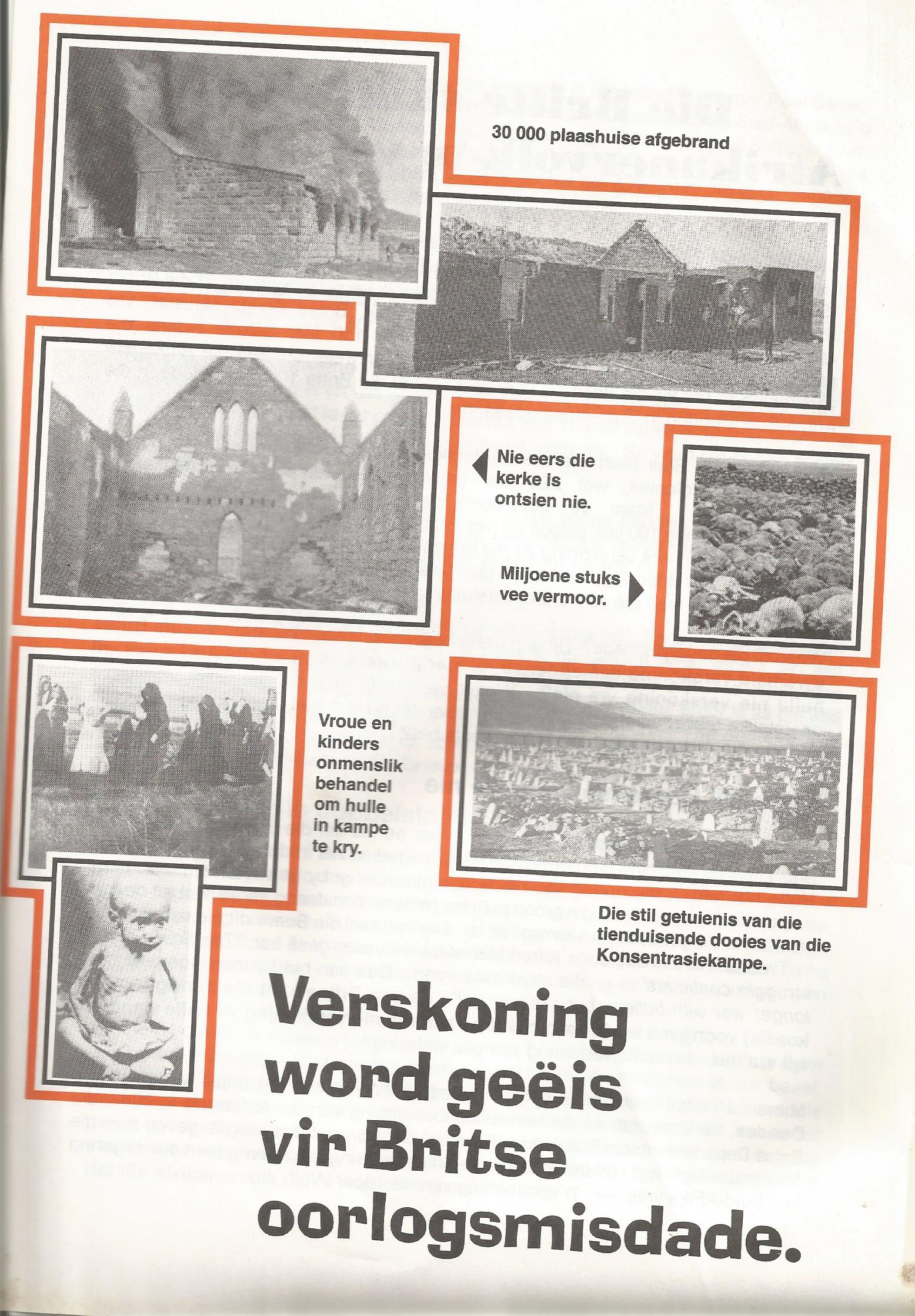 Verskoning ge eis van Brittanje vir oorlogsmisdade